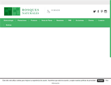 Tablet Screenshot of bosquesnaturales.com